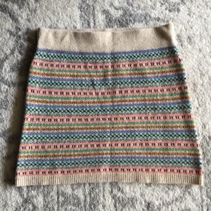 Madewell Wallace Fair Isle Wool Skirt